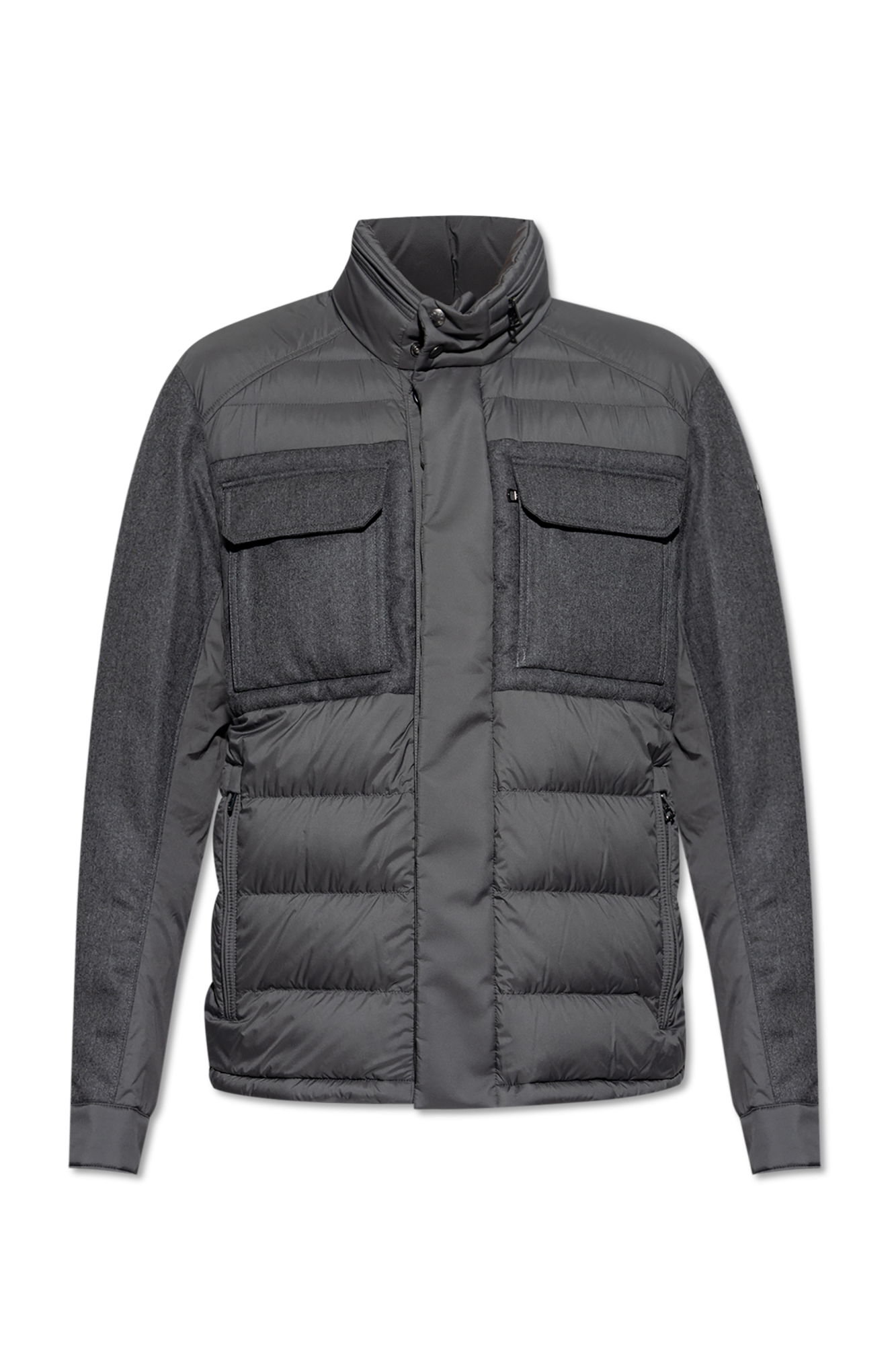 Grey Down Jacket Vallanta Moncler Vitkac Italy